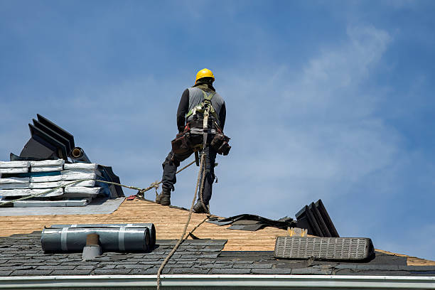 Professional Gutter Installation technician working in Walnut Bottom, PA